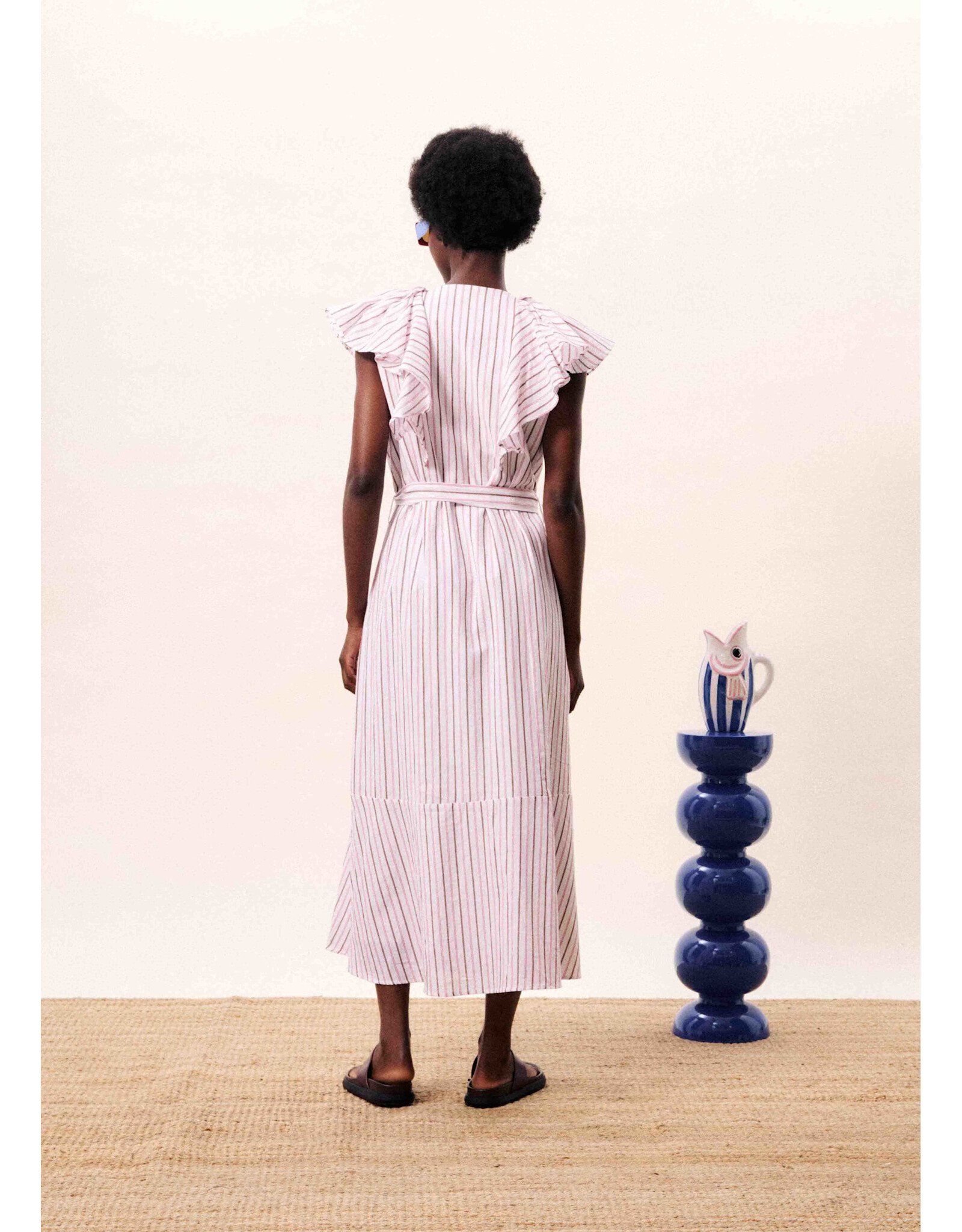 MYLEE STRIPE MIDI DRESS