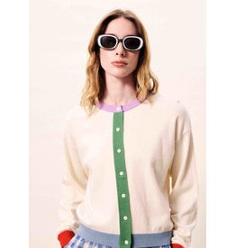 ANSLEY COLOR TRIM CARDIGAN