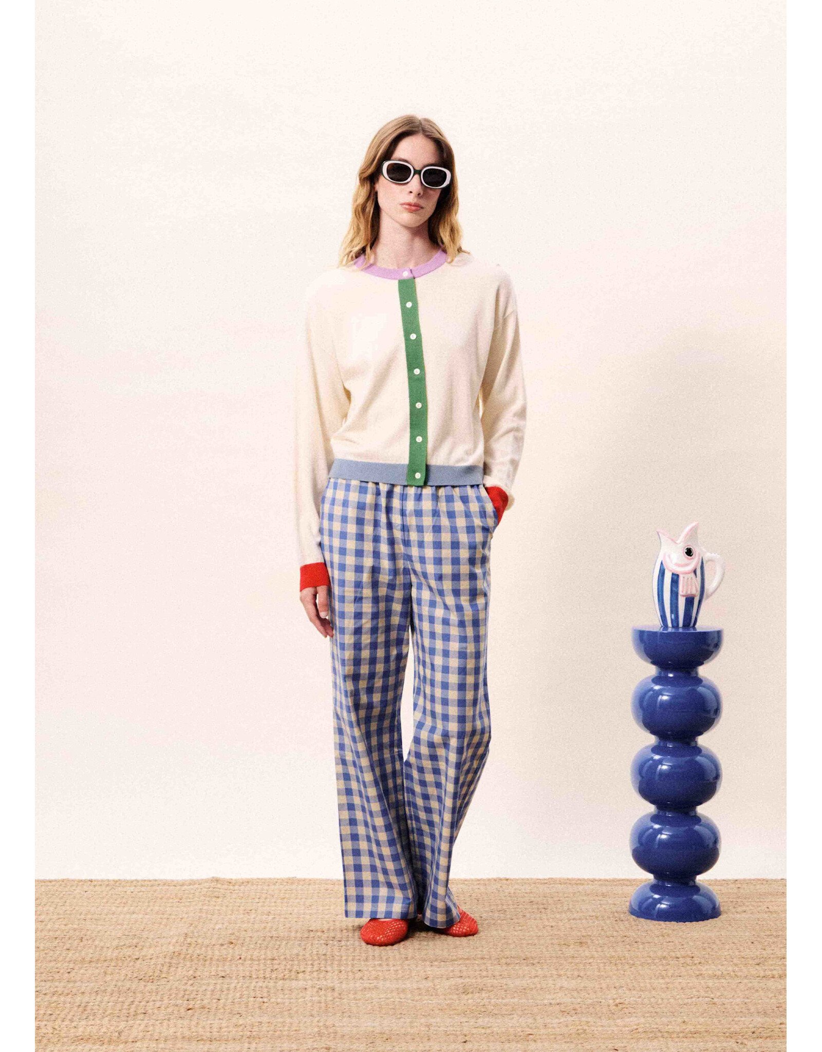 ANSLEY COLOR TRIM CARDIGAN