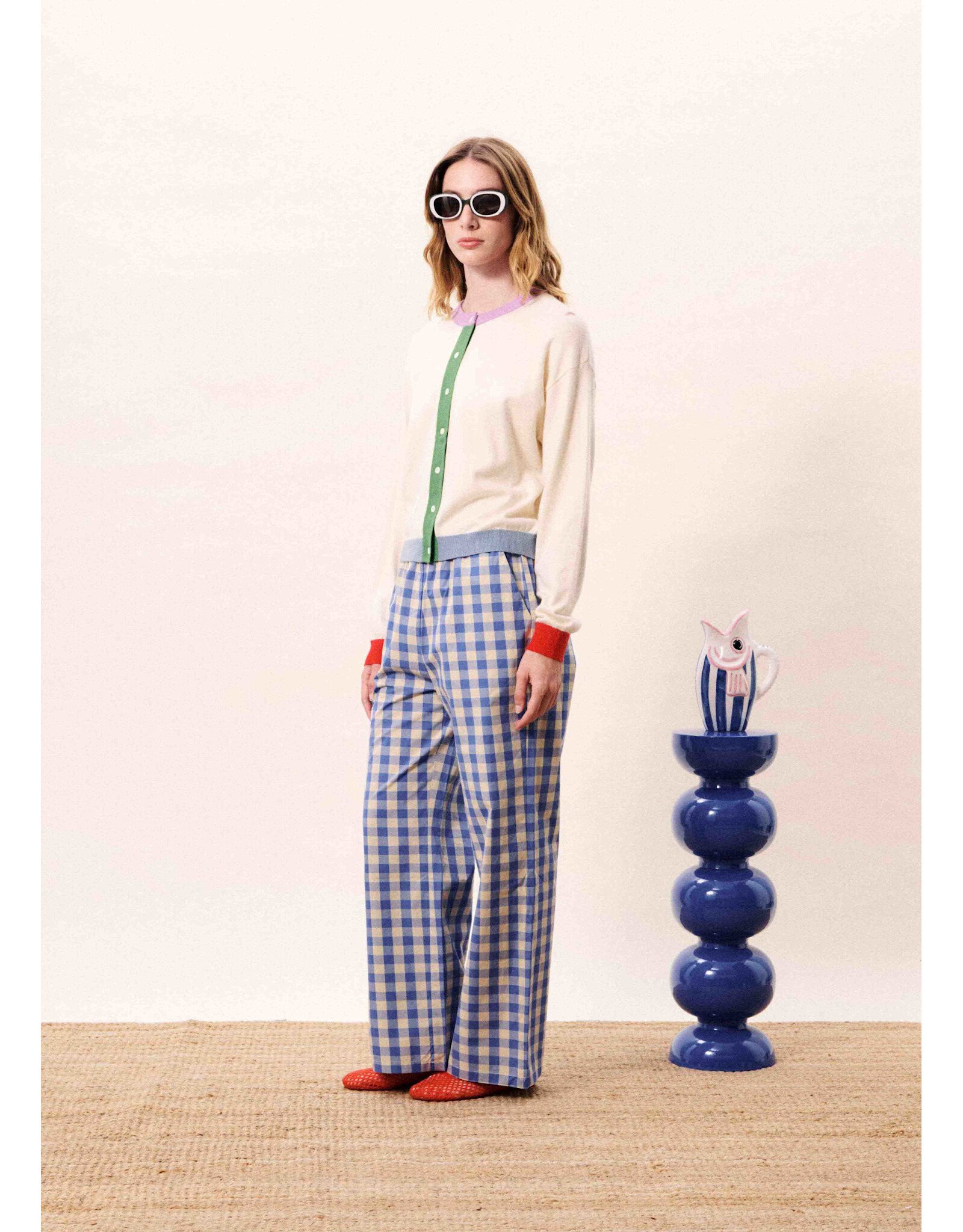 ANSLEY COLOR TRIM CARDIGAN