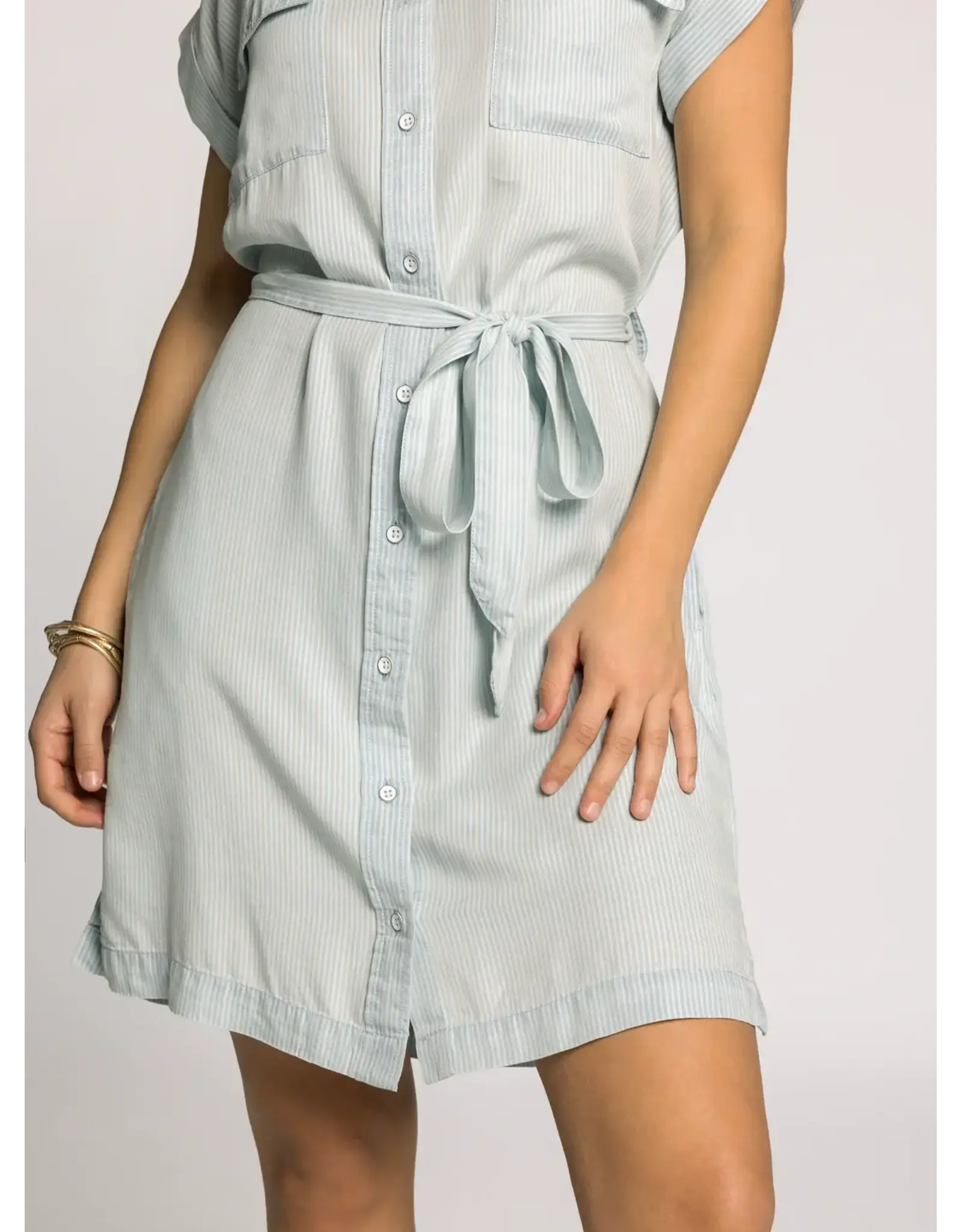 OAKLEE STRIPE SHIRT DRESS