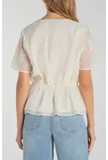 LIVERPOOL SSLV WRAP BLOUSE