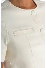 LIVERPOOL SSLV BUTTON JEAN TOP