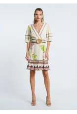 FLORAL PRINTED BELTED MINI