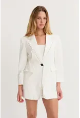 RENATA CONTRAST STITCH BLAZER