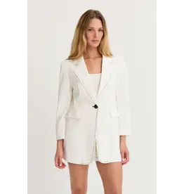 RENATA CONTRAST STITCH BLAZER