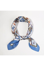 SENSIBLING GEOMETRIC SILKY BANDANA SCARF