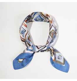 SENSIBLING GEOMETRIC SILKY BANDANA SCARF (multiple colors)