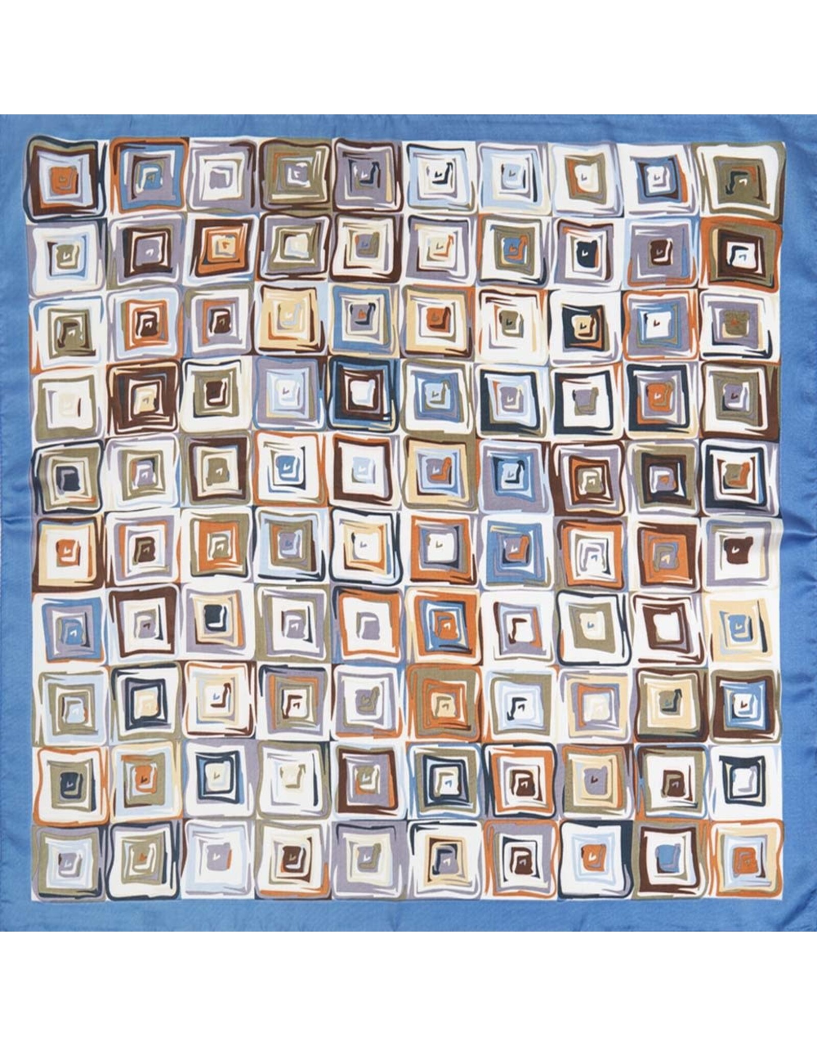 SENSIBLING GEOMETRIC SILKY BANDANA SCARF