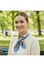 SENSIBLING GEOMETRIC SILKY BANDANA SCARF