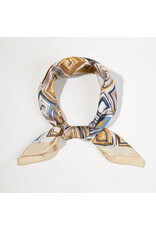 SENSIBLING GEOMETRIC SILKY BANDANA SCARF