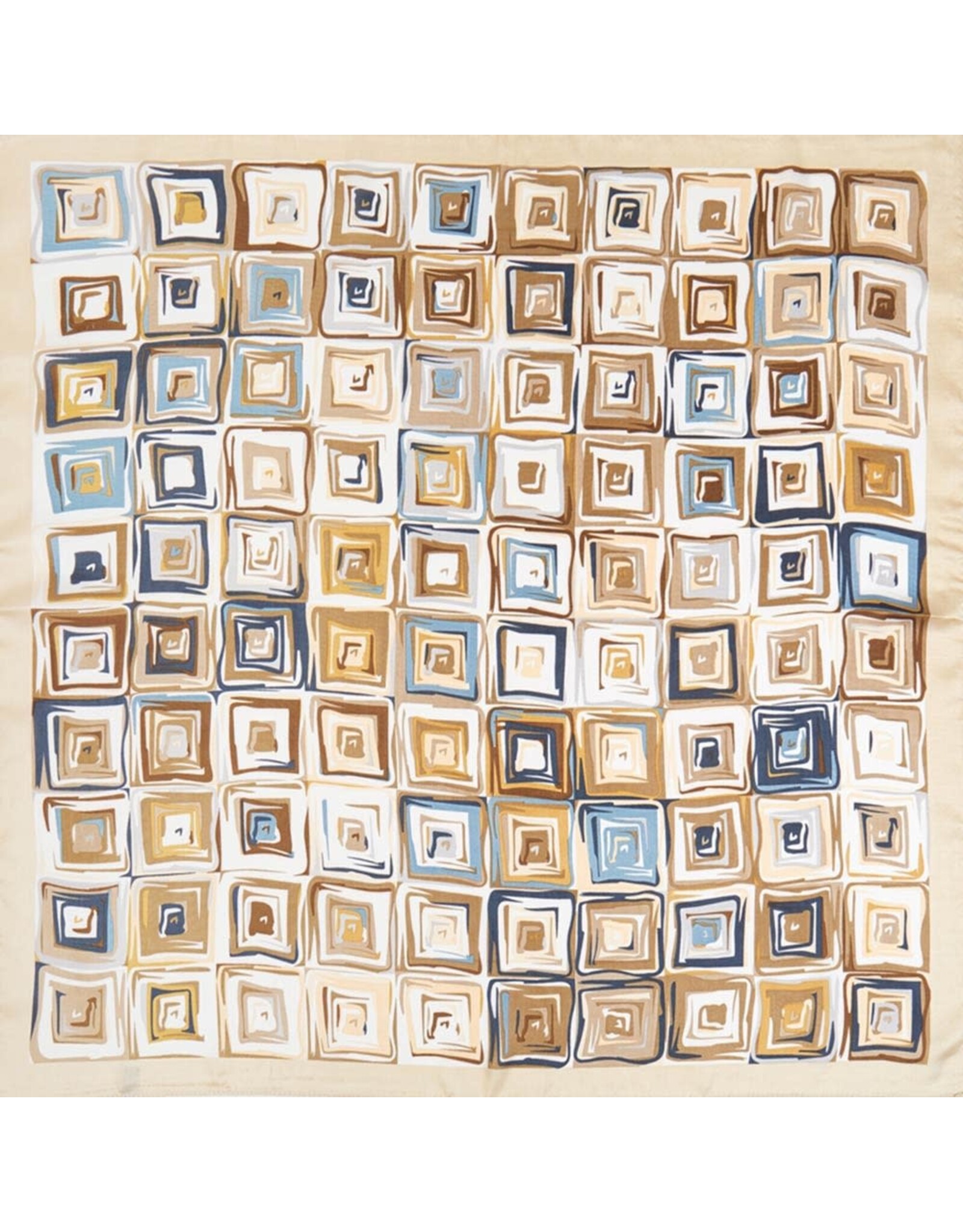 SENSIBLING GEOMETRIC SILKY BANDANA SCARF