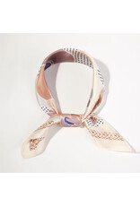 SENSIBLING FLOWER PRINT SILKY BANDANA SCARF