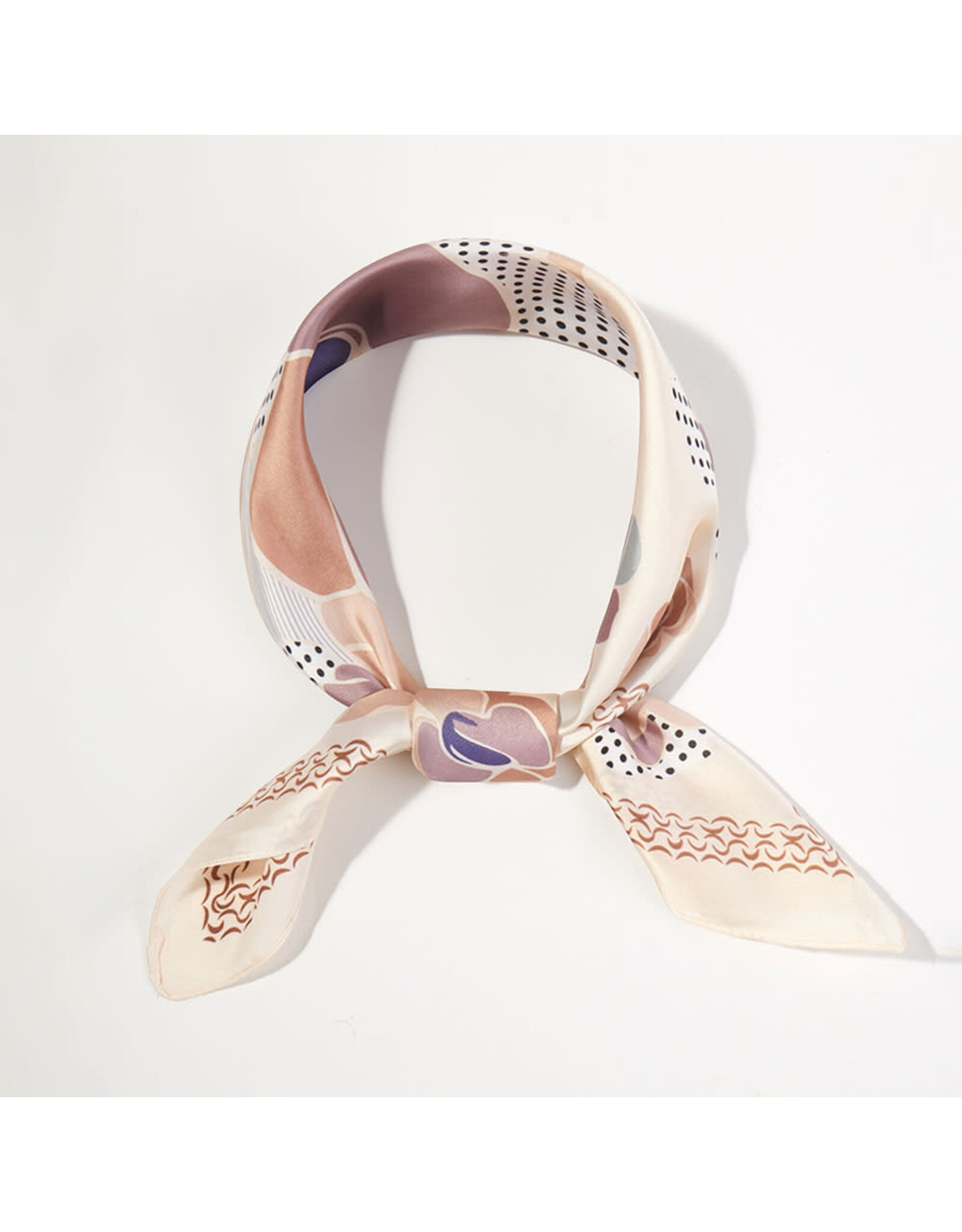 SENSIBLING FLOWER PRINT SILKY BANDANA SCARF