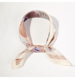 SENSIBLING FLOWER PRINT SILKY BANDANA SCARF