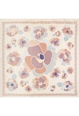 SENSIBLING FLOWER PRINT SILKY BANDANA SCARF