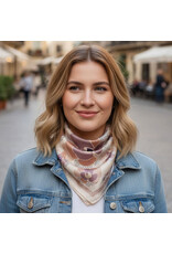 SENSIBLING FLOWER PRINT SILKY BANDANA SCARF