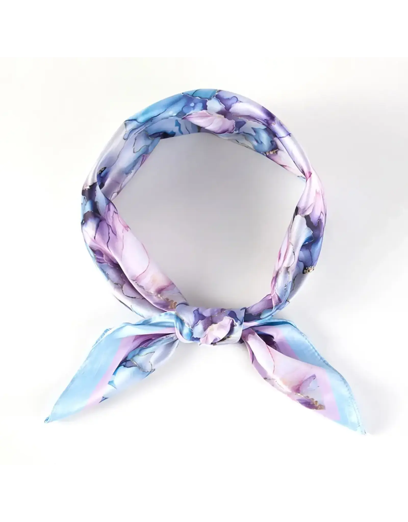 SENSIBLING WATERCOLOR PEONY SILKY SCARF
