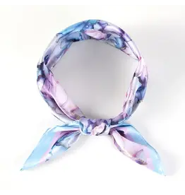 SENSIBLING WATERCOLOR PEONY SILKY SCARF