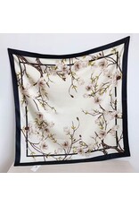 SENSIBLING SILKY MAGNOLIA PRINT SCARF