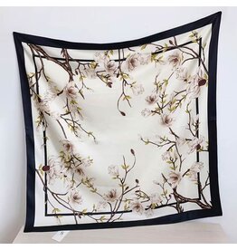 SENSIBLING SILKY MAGNOLIA PRINT SCARF