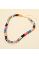 SENSIBLING RESIN DISC BEADED NECKLACE