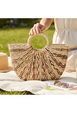 SENSIBLING ROUND WOVEN CROSSBODY BAG