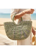 SENSIBLING ROUND WOVEN CROSSBODY BAG