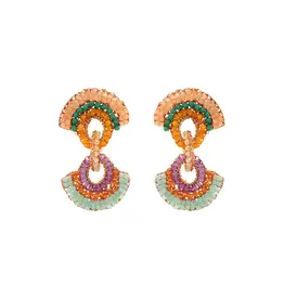 LAVISH HANNAH EARRING PINK ORANGE
