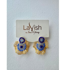 LAVISH LIA MINI EARRING BLUE