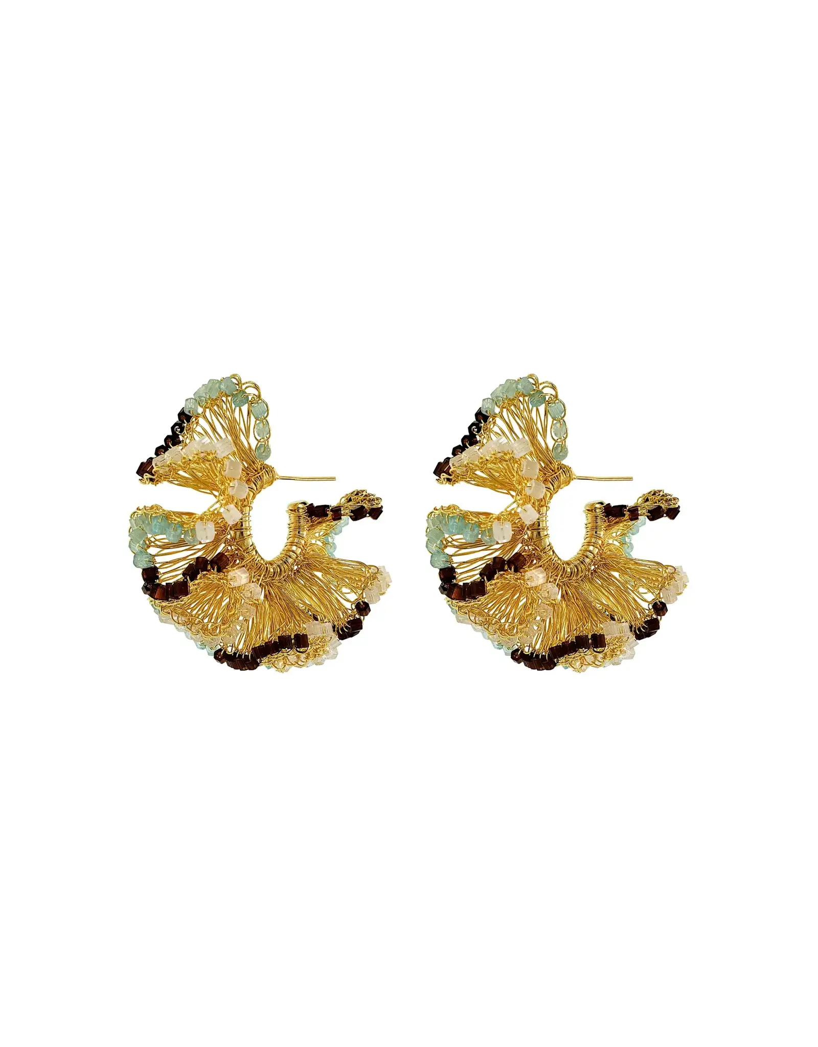 LAVISH RIO HOOP EARRINGS NEUTRAL