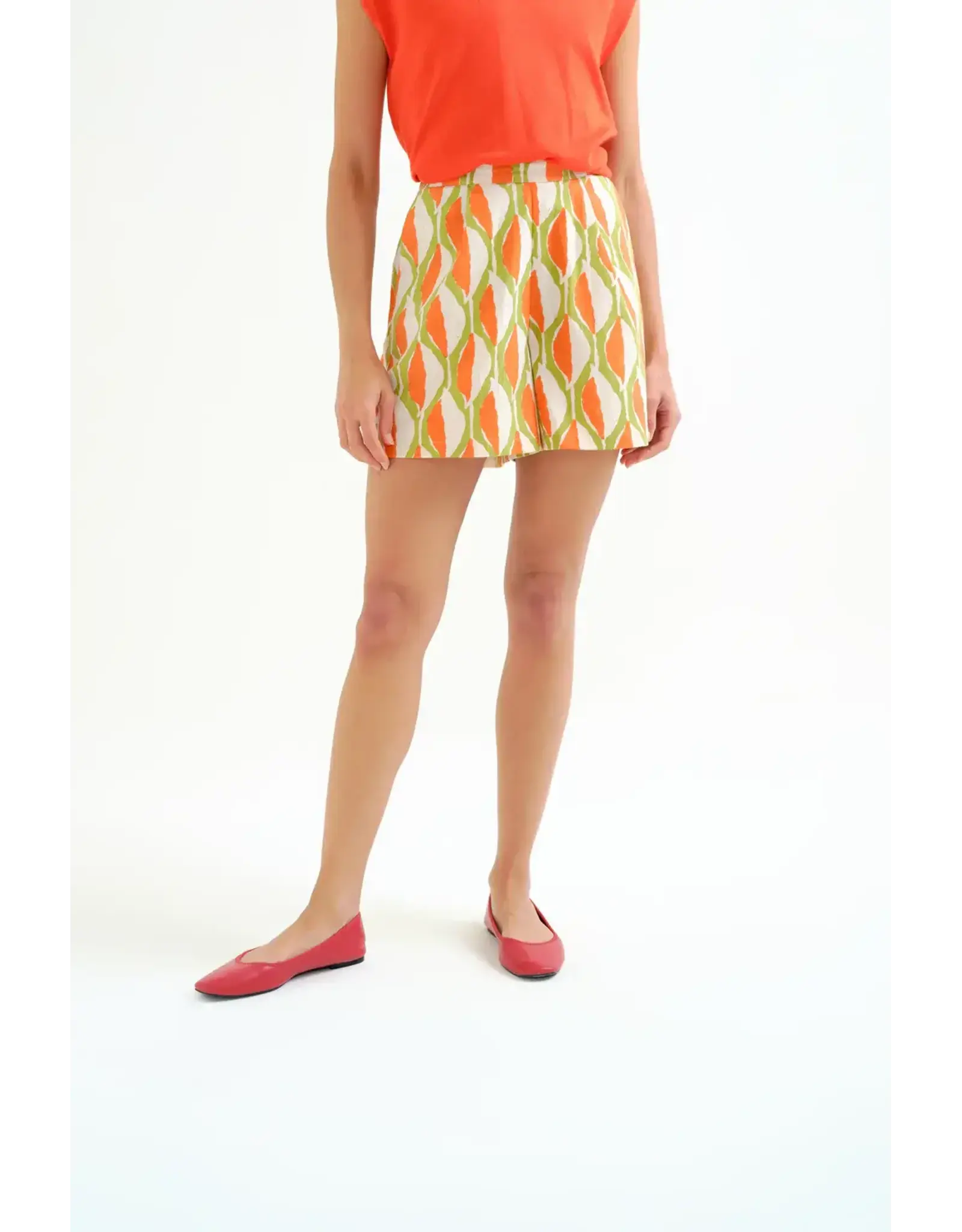 GEOMETRIC PRINT SHORTS