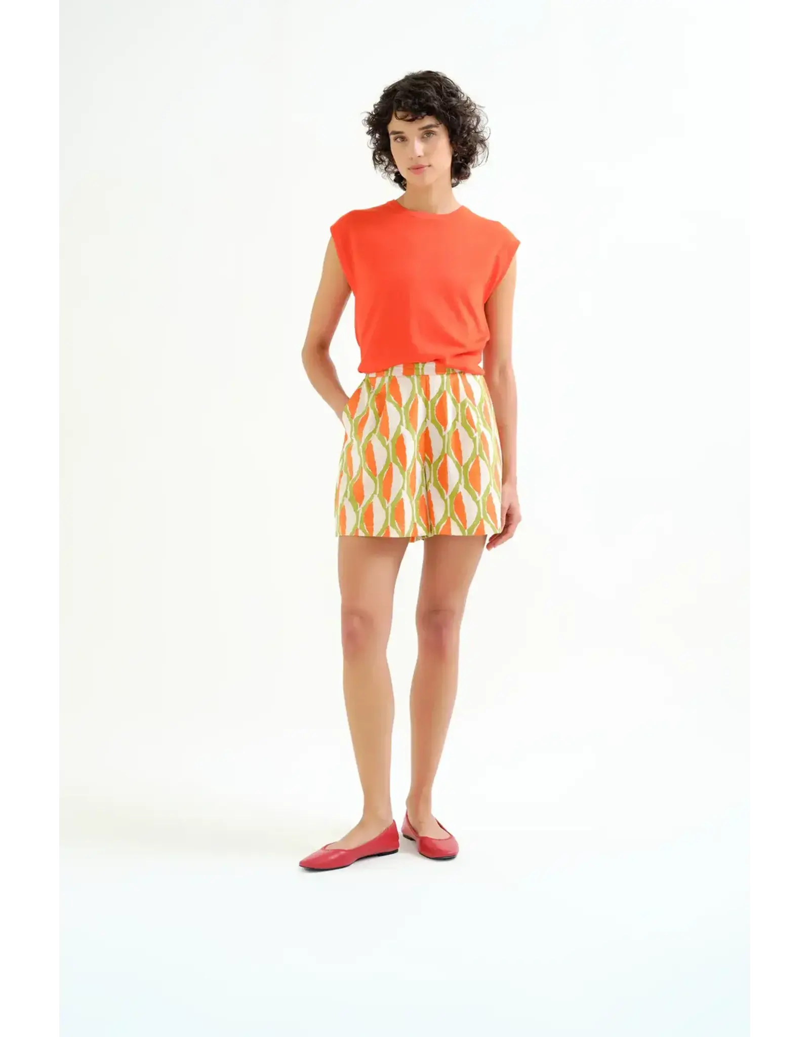 GEOMETRIC PRINT SHORTS