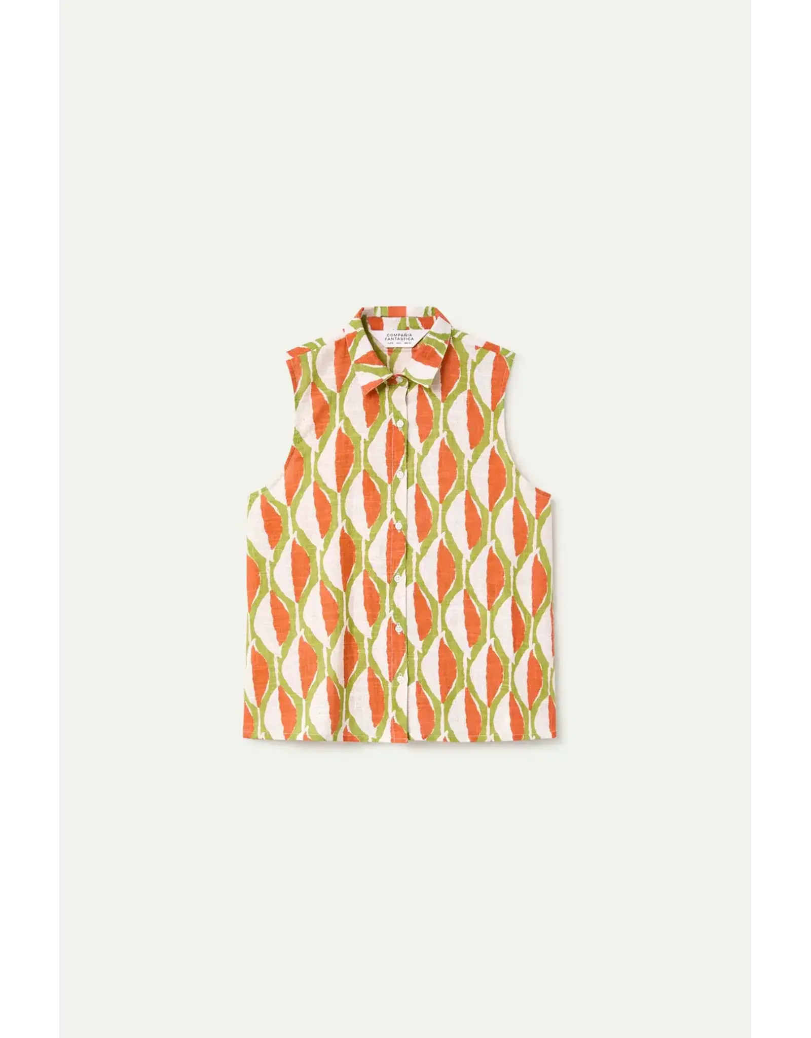 SLVLESS GEOMETRIC TOP