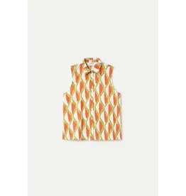 SLVLESS GEOMETRIC TOP