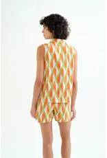 SLVLESS GEOMETRIC TOP