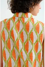 SLVLESS GEOMETRIC TOP