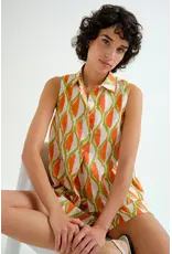 SLVLESS GEOMETRIC TOP