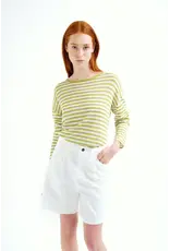 LSLV KNIT STRIPED TOP