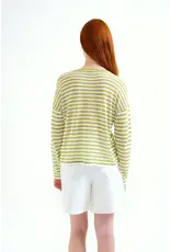 LSLV KNIT STRIPED TOP