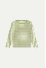 LSLV KNIT STRIPED TOP