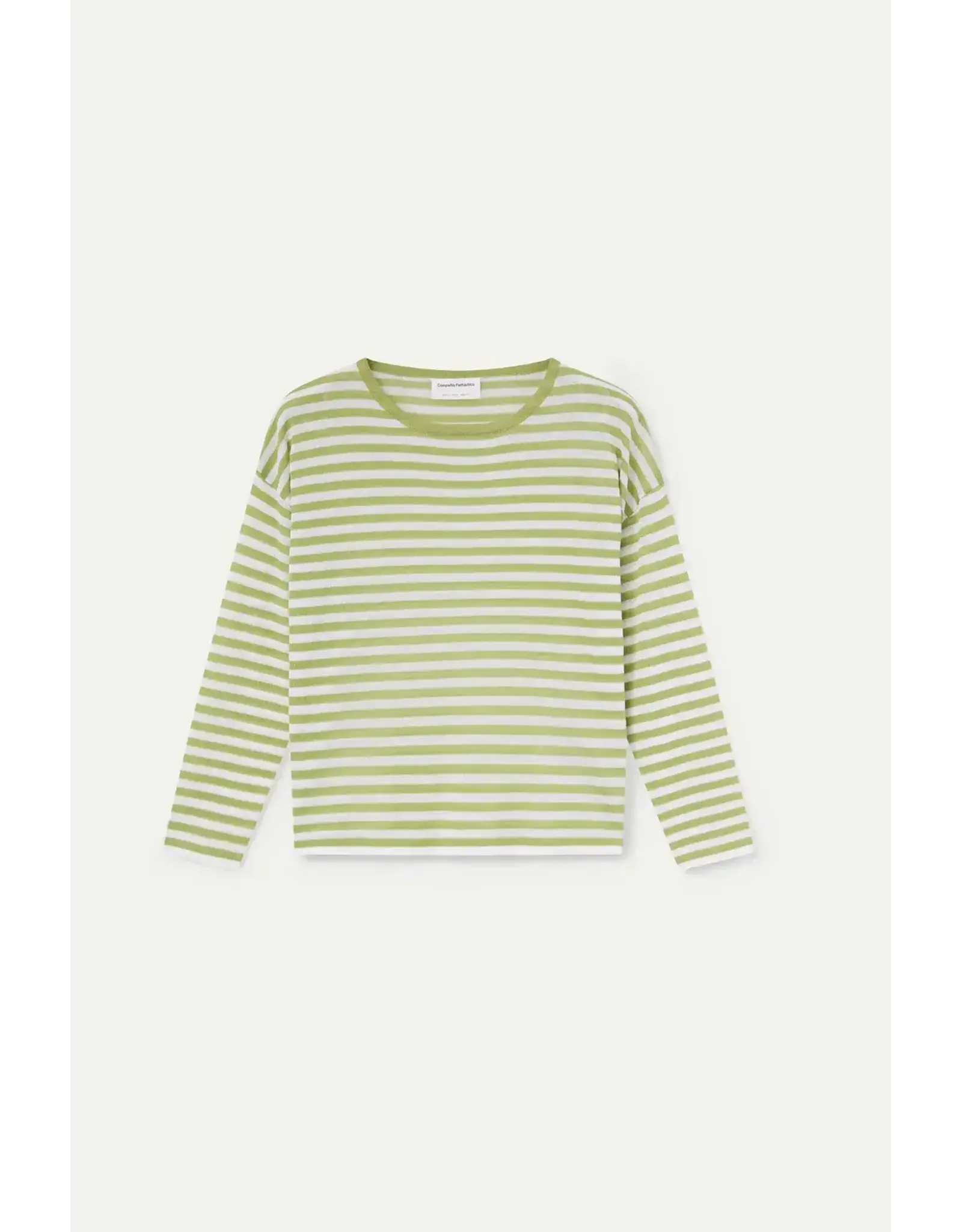 LSLV KNIT STRIPED TOP