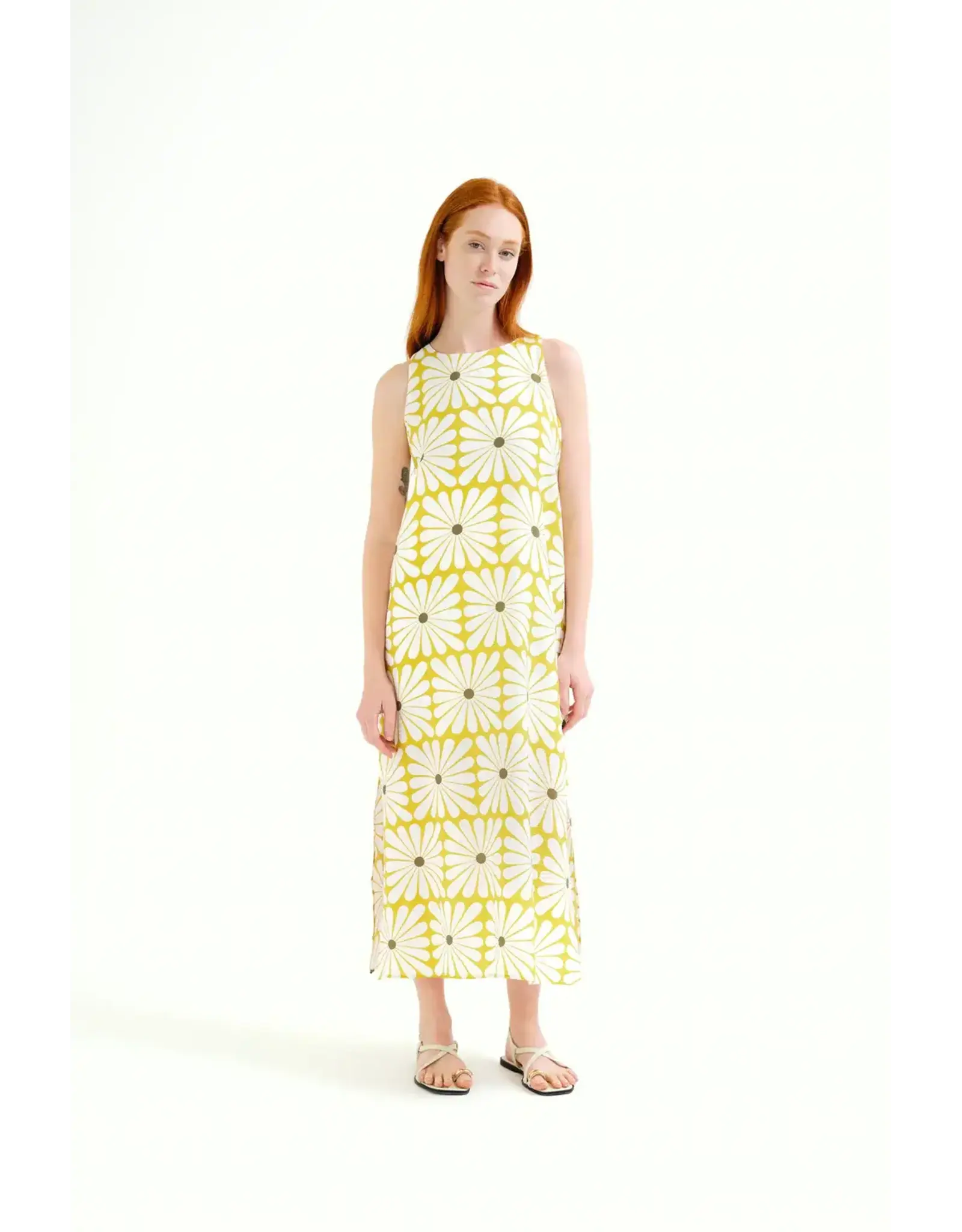 SLVLESS FLOWERBURST MIDI DRESS