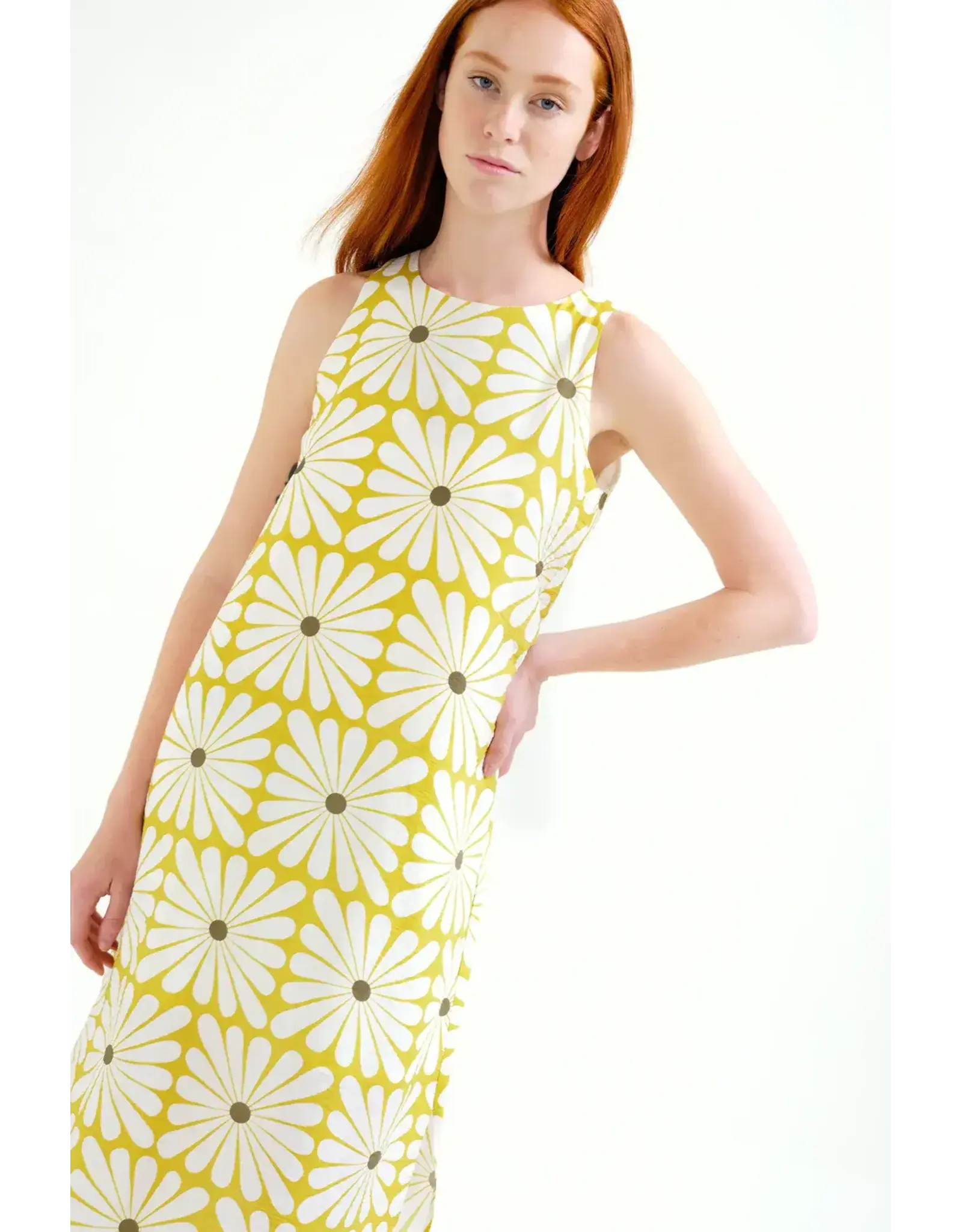 SLVLESS FLOWERBURST MIDI DRESS