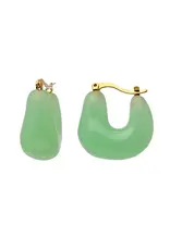 LUCAS JACK AQUA RESIN EARRING