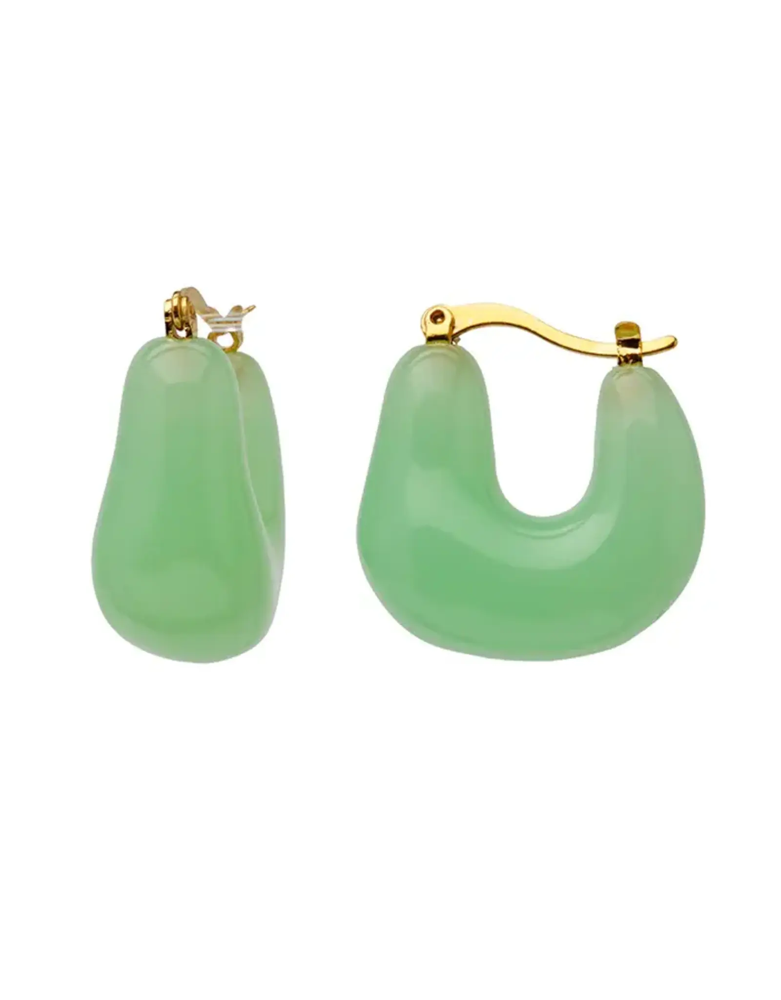 LUCAS JACK AQUA RESIN EARRING