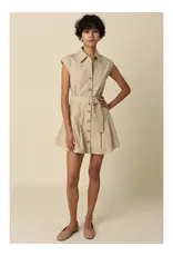 DONNA BELTED SLVLESS SHIRT DRESS