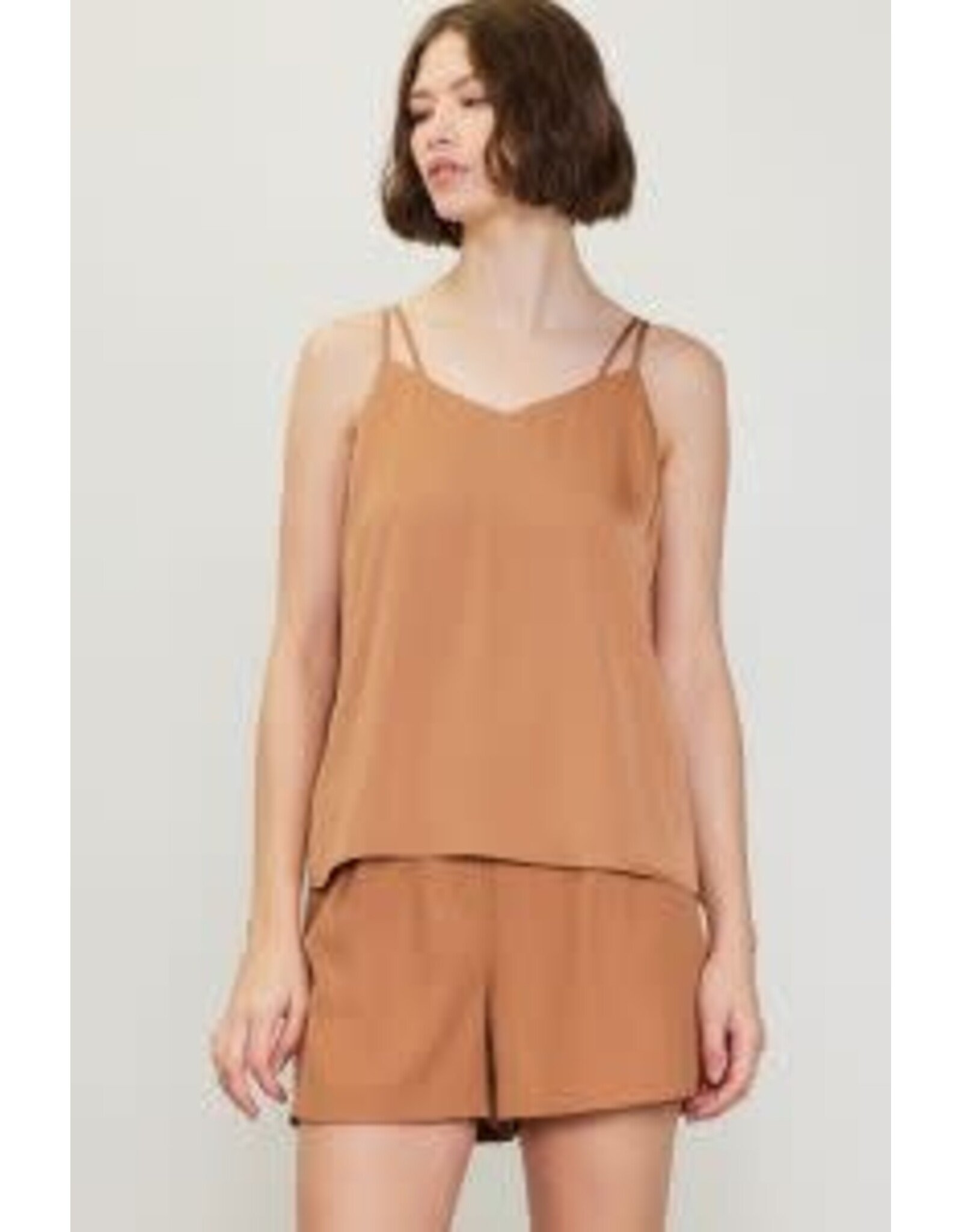 DOUBLE STRAP SILK CAMI