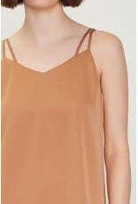 DOUBLE STRAP SILK CAMI
