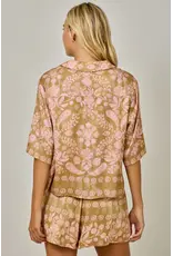 MYSTREE BOTANICAL PRINT SHORT SET